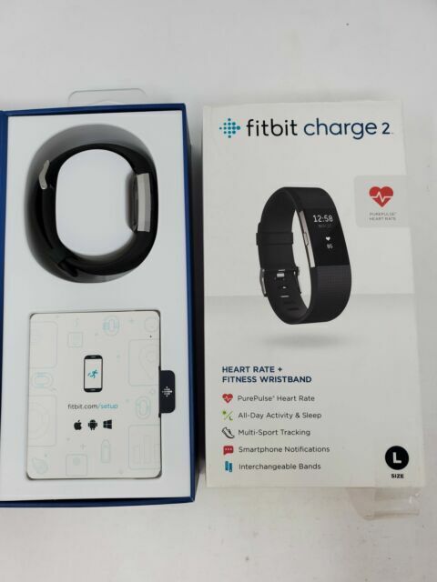 Fitbit Charge 2 Activity Tracker + Heart Rate (Large) Black  - Best Buy