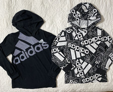 Lot of 2 - Child adidas Long Sleeve Hooded Shirt, Size: 6