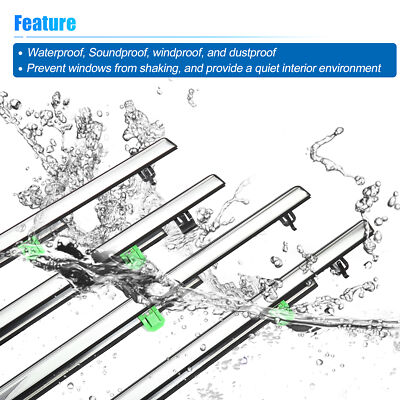 2007-2011 CR-V Parts 4PCS Door Outside Weatherstrip Trim For Honda CR-V 2007-2011 - Window Seal Replacement Kit Door Window Seal Trim