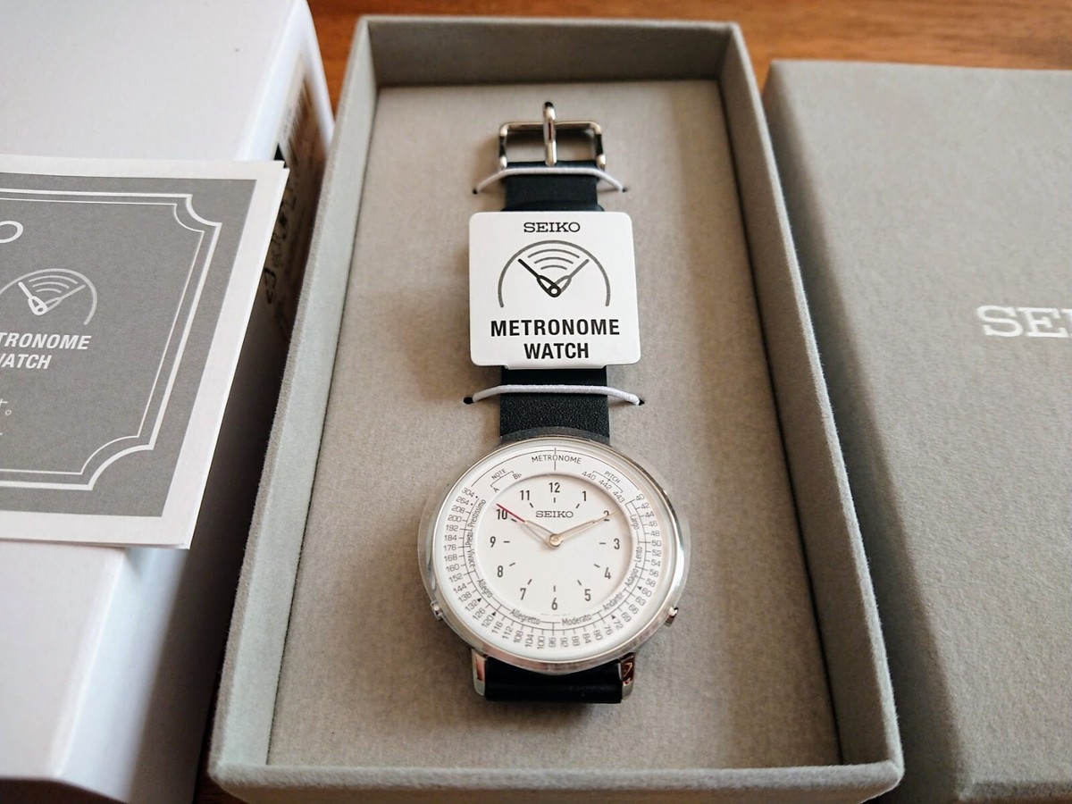 【中古】SEIKO METRONOME WACTH SMW006A 電池式 SEIKO Metronome Watch Monotone SMW006A Standard Line Genuine