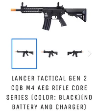Lancer Tactical Gen 2 M4 Black Or Tan, YOU pick!