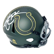 Dallas Clark Signed Indianapolis Colts Salute 2025 Mini Football Helmet (JSA)