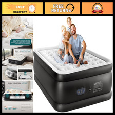 Queen Air Mattress with Built-in Pump - Inflatable Blow Up Bed for Comfort
