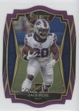 2020 Panini Select Premier Level Purple Prizm Die-Cut Zack Moss #169 3zh