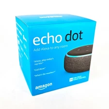 Amazon Echo Dot (3rd Gen) Smart Speaker - Charcoal | BRAND NEW/SEALED! USA SHIP