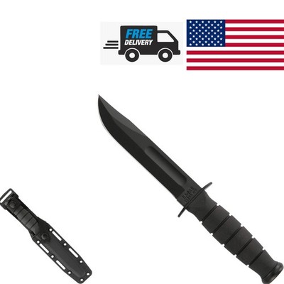 Short Clip Point Knife 9.25 Inch Blade Lightweight Kydex Sheath for Camping