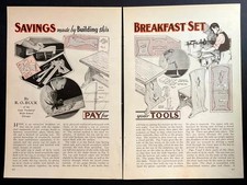 Juego de mesa y sillas de desayuno holandés 1935 HowTo PLANS construcción simple de pino