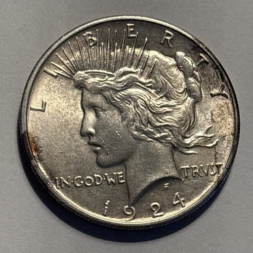 1924-P Peace Dollar — photo from the most recent tracked eBay sale