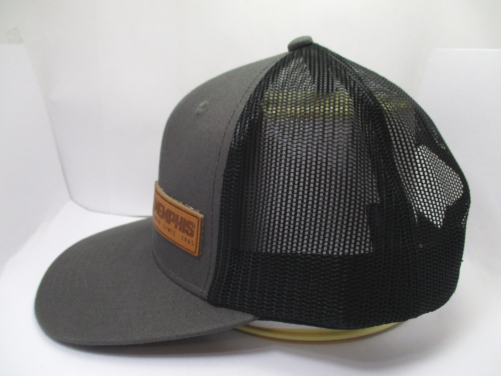 MEMPHIS AUDIO Leather Patch Cap / Hat Mesh Snapba… - image 6