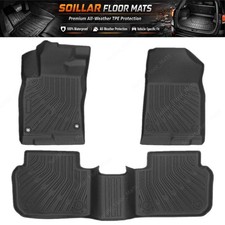 Tpe 3d Floor Mats Liners Black For 2025 2026 Honda Civic Hybrid Sedanhatchback