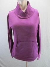 Columbia Size M Womens Purple Cowl Neck Pockets Outdoor Hiking Pull Over 952