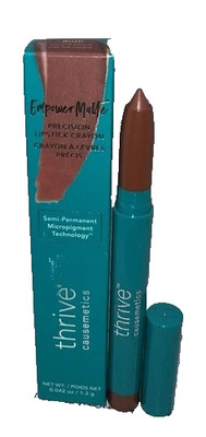THRIVE CAUSEMETICS EMPOWER MATTE PRECISION LIPSTICK CRAYON RUTH 0.042 OZ BOXED