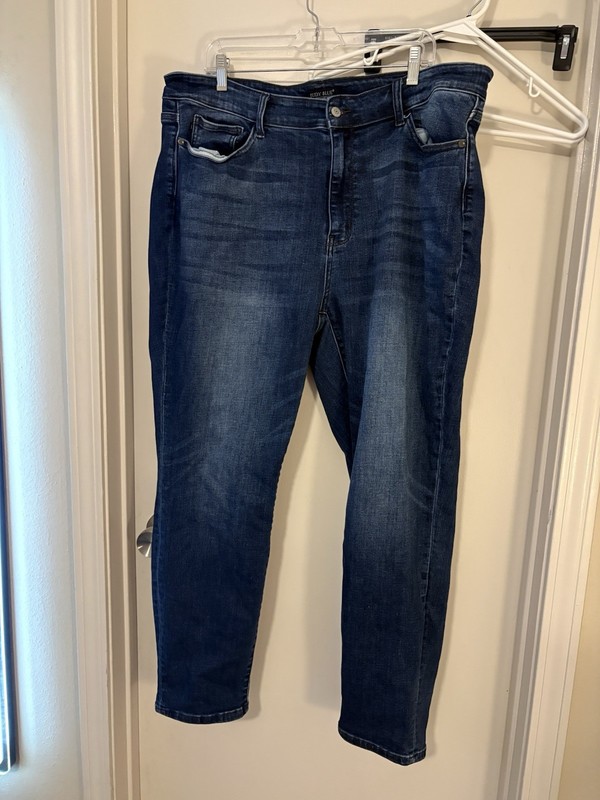 Judy Blue Jeans Womens Size 22w Slim Fit Dark Blue Full Length