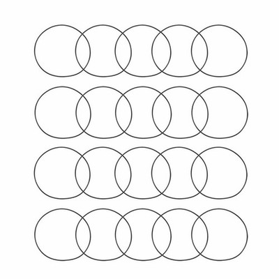 20 Pcs Industrial Flexible Rubber O Ring Seal Gasket 90x78.6x5.7mm KD #vn