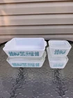 Vintage Pyrex Amish Butterprint Fridgies Refrigerator Dishes w/Lids 501 502 503