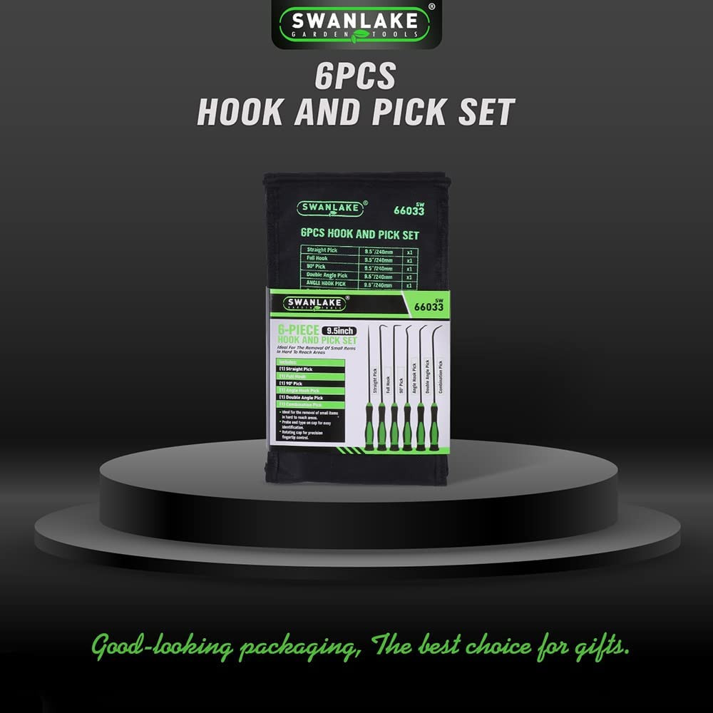 SWANLAKE Pick and Hook Set, Pick Tool Set for Car Auto Oil Seal/O-Ring Seal Gask