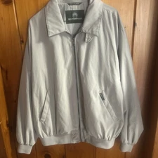 WEATHERPROOF Full Zip Bomber Jacket Men's Large Tan Coat- Excellent Condition!