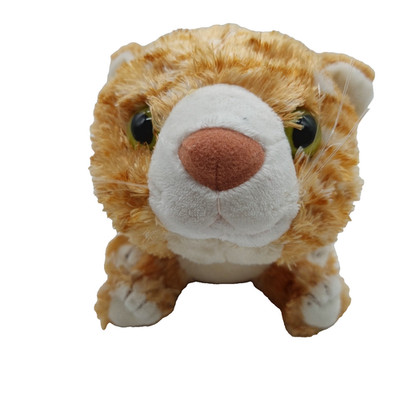 Big Head First Striped Tabby Cat 10  Plush Stuffed 2002