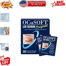 Lid Scrub : Convenient Eyelid Cleanser Wipes - 30 Individually Packaged