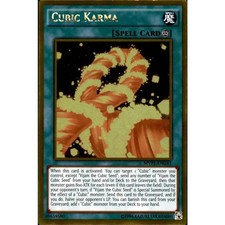 MVP1-ENG41 Cubic Karma Gold Rare Unlimited Edition Near Mint YuGiOh TCG