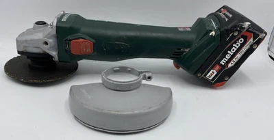 Metabo W18 7-125 Cordless 18v Angle Grinder w/4.0Ah Battery + Blade Guard - Image 1 of 4