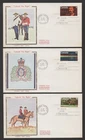 Canada 1973 RCMP set of 3 FDC - Colorano cachet