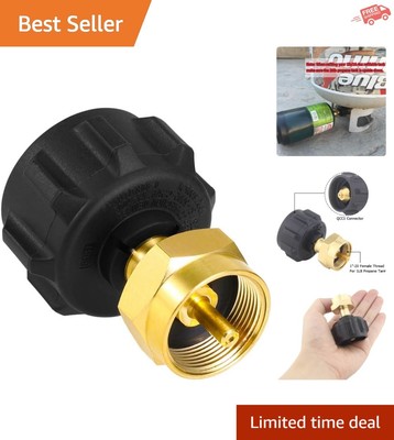 Durable Solid Brass Propane Refill Adapter - Fits 1lb Cylinders Effortlessly
