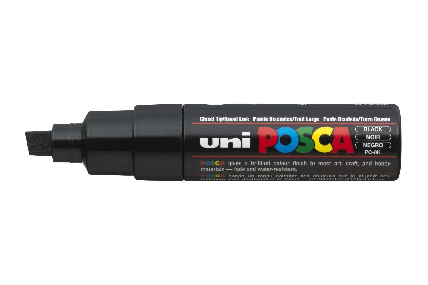 Posca PC8K noir lot de 6 feutres pour customiser vos baskets et décorer vos vitrines