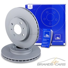 ATE 2x BREMSSCHEIBE Ø256 SATZ VORNE FÜR HYUNDAI ACCENT 5 I20 GB KIA RIO 4 YB