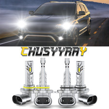 9005 9006 LED Headlight Kit 10000K Combo Bulbs High Low Beam Super Bright White