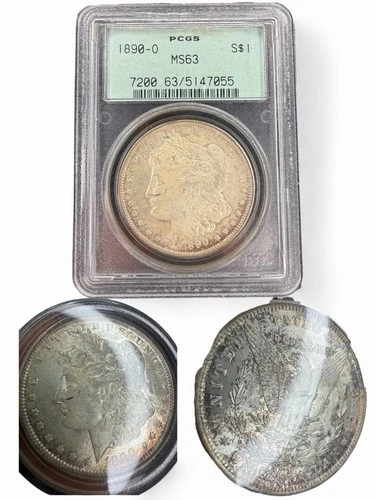 ⭐️PCGS 1890-O MS63 MORGAN SILVER DOLLAR IN OLD GREEN HOLDER ⭐️