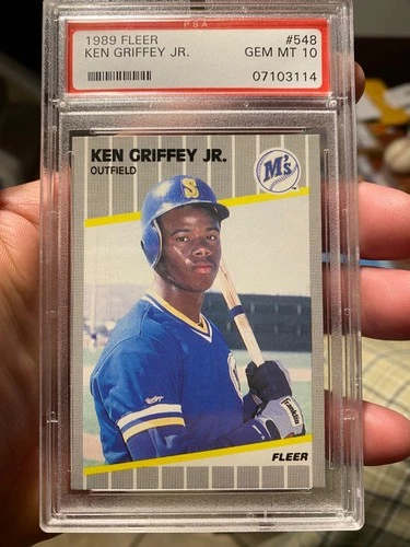 ~VERY NICE LOOKING PSA 10+ 1989 FLEER KEN GRIFFEY JR  AWESOME ROOKIE HOT POPULAR