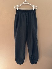 Vintage Women  s Columbia Windbreaker rain Pants Size L Black