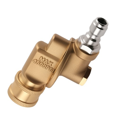 #ad #ad 1 4quot; Pressure Washer Pivoting Coupler Adapter 240° 4500 PSI Brass 7 Gears $17.56