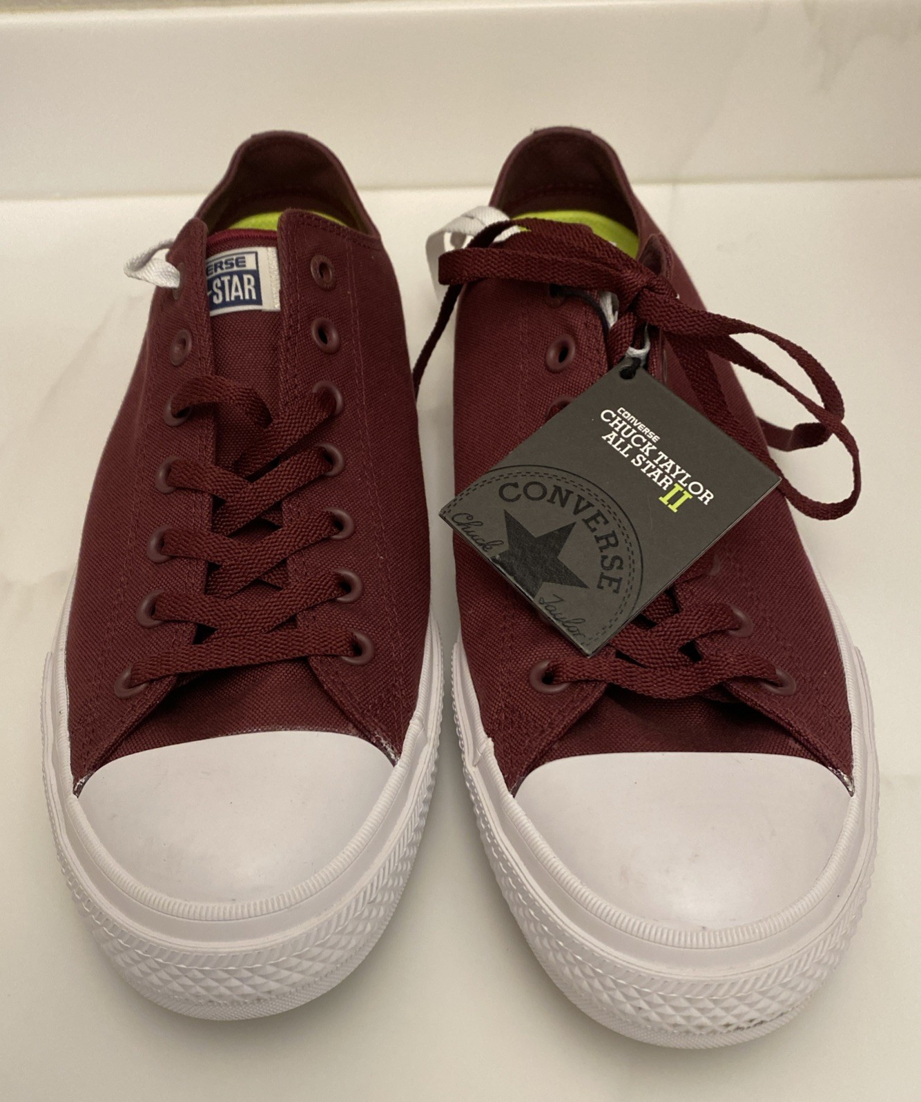 NEW Converse Chuck Taylor II Sneakers Lunarlon Burgundy 150150C Men’s SZ 13
