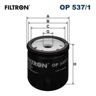 ÖLfilter Filtron OP 537 1 FÜR Alfa Romeo Passend FÜR Fiat Lancia SchmierÖLfilter-image