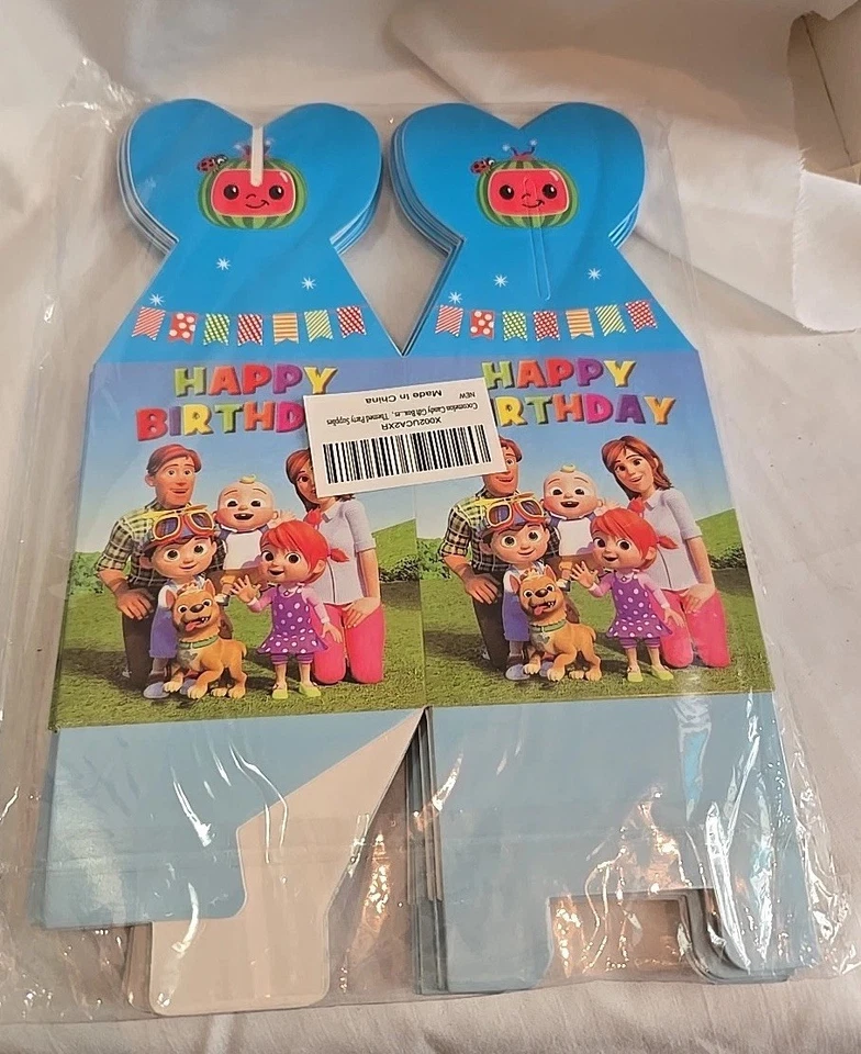 12ct Cocomelon Party Favor Candy/Treat Boxes Loot Goody Treat Bag Happy Birthday - Imagem 2 de 4