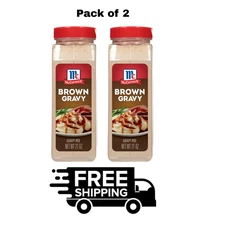 2 PACK - McCormick Brown Gravy Mix (21 oz.) Total 42 oz. FREE SHIPPING