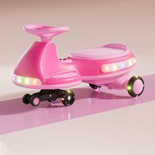 Wiggle Car Toy Twist Wiggle Go Ride on Fun for Kids Ages 3 Indoor/Outdoor Pink