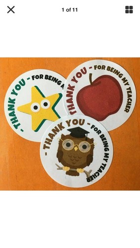 24 40mm RF10 Thank You For Being My Teacher Star Teacher Labels Stickers - Picture 3 of 9