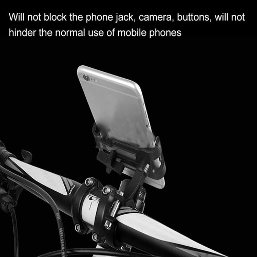 Support Téléphone Portable Vélo Trottinette Métal Support Téléphone Vélo Rotation 360° Guidon - Photo 9 sur 13
