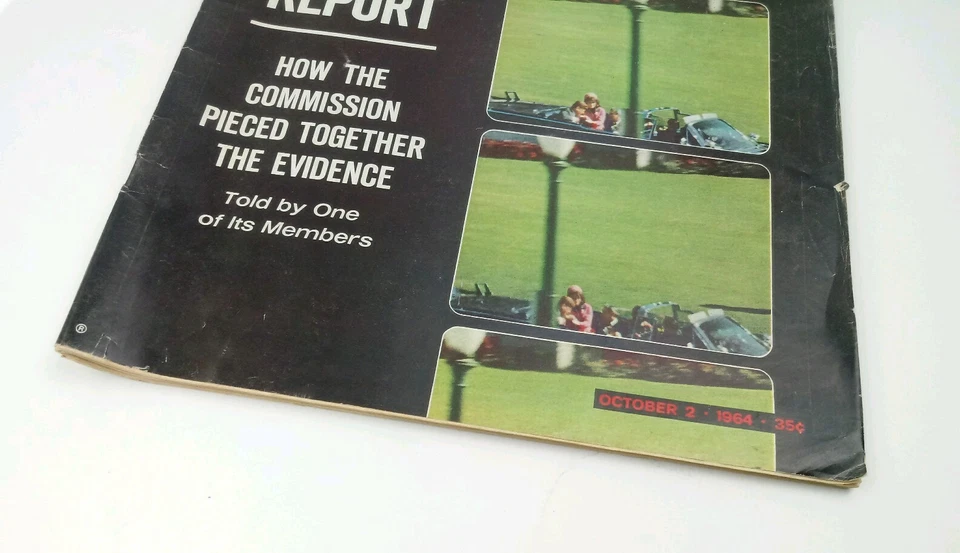 Vintage Life Magazine October 2, 1964 - The Warren Report, JFK Assassination Foto 2 de 4
