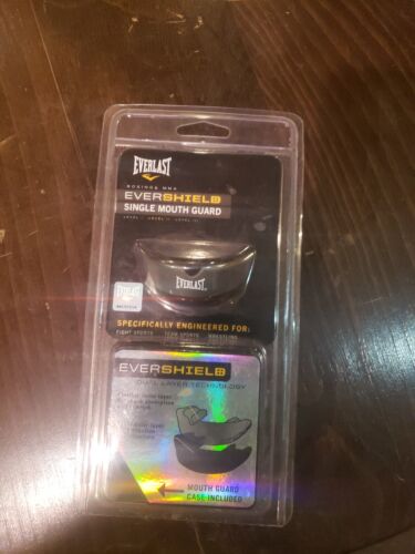 Everlast Evershield Single Mouth Guard 1400000 Dual Layer Technology With Case - Picture 1 of 2