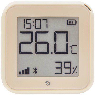 Shelly H&T Gen 3 Mocha Funk-Temperatursensor, -Luftfeuchtesensor Bluetooth,