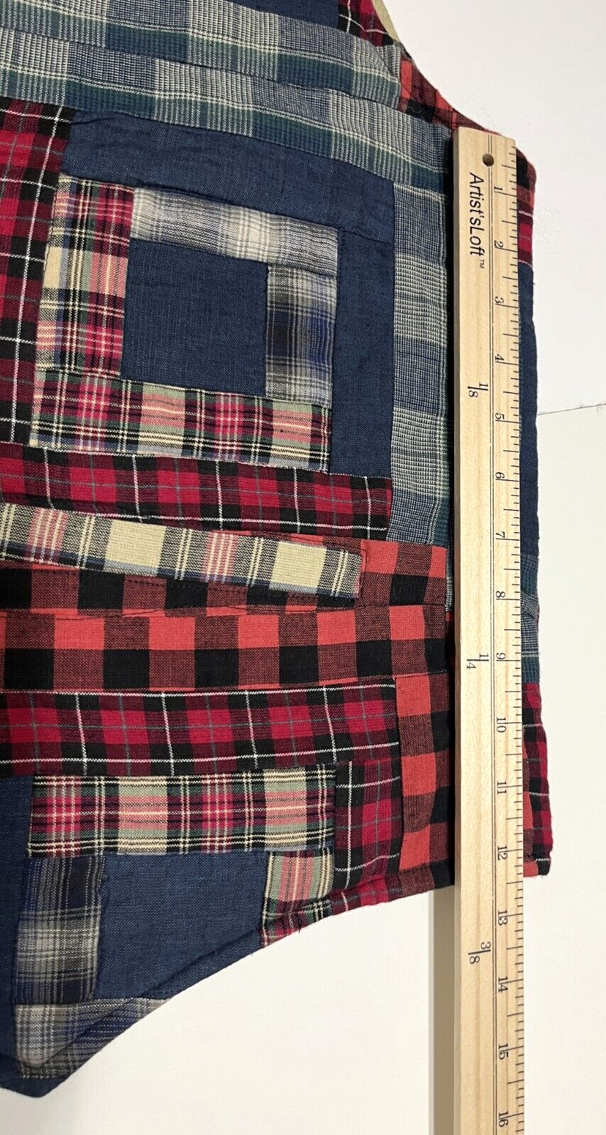 MAGIC GROUP Women Plaid Patch Patchwork Quilted V… - image 14