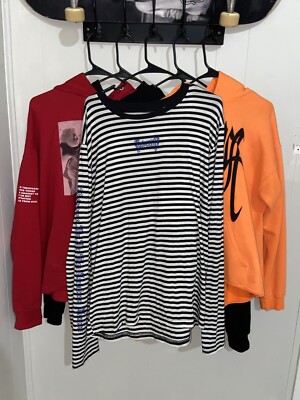 Juice Wrld Revenge Striped Motion Long Sleeve Size XL | eBay