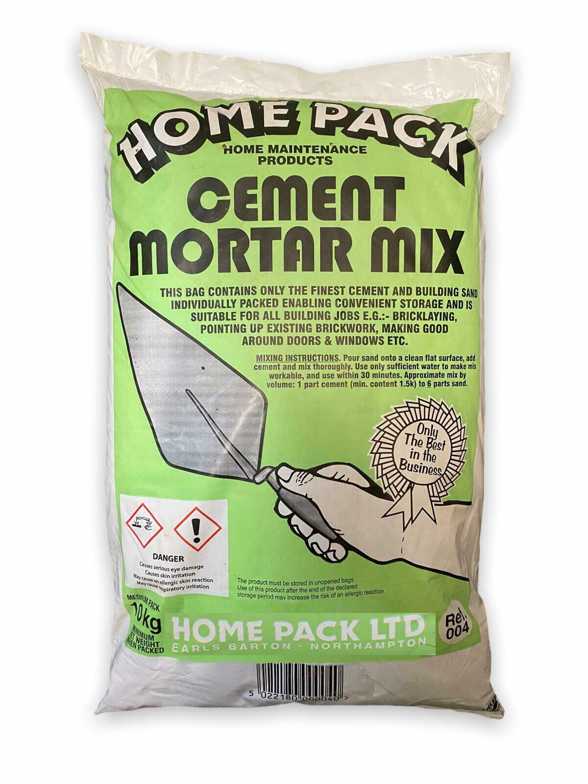 Homepack Mortar Mix Cement and Sand for Bricklaying Pointing Rendering