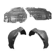 Front Fender Liner & Engine Undercover Set For 2012-2014 Toyota Camry SE