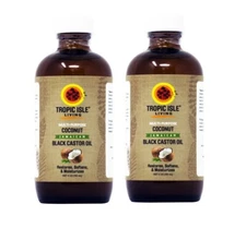 Tropic Isle Living "Coconut" Jamaican Black Castor Oil 4oz (2pack)