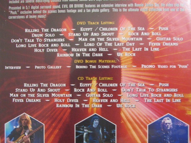 Dio - Evil or Divine (DVD, 2005, 2-Disc Set, Special Edition/ CD